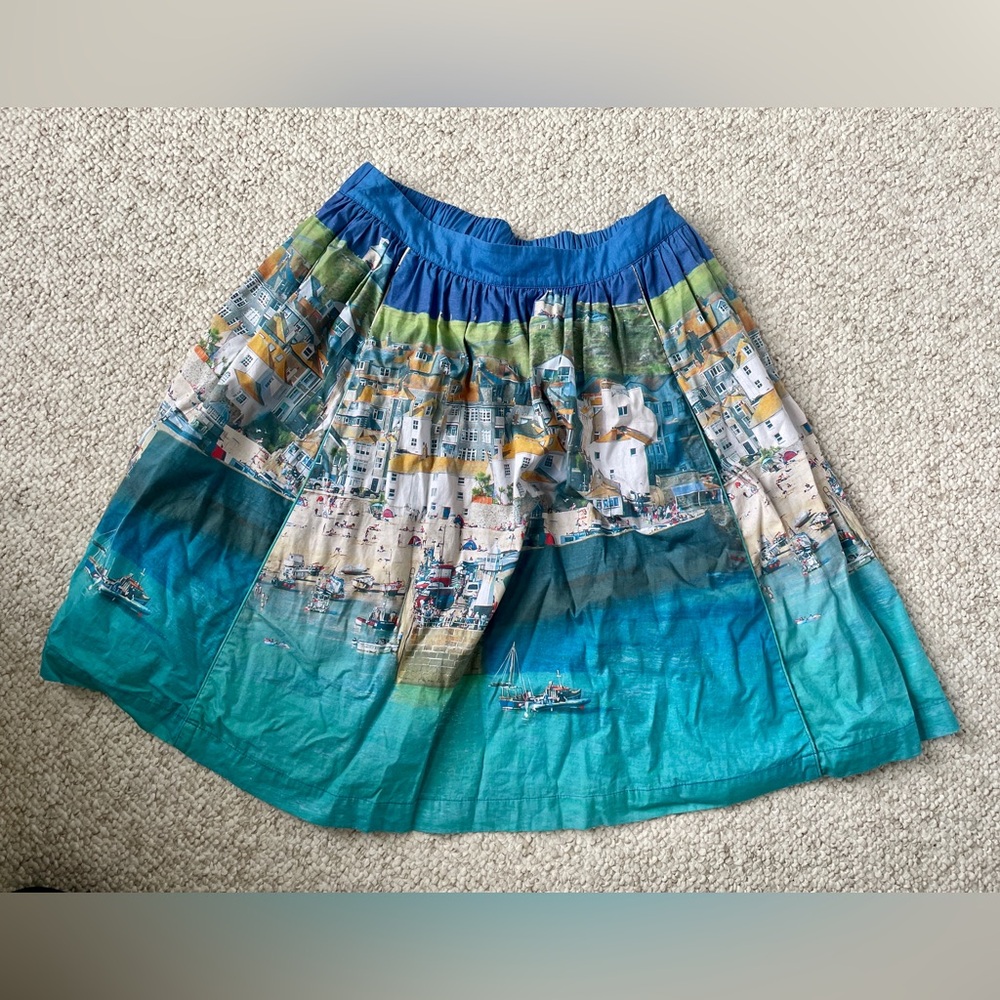 Biden Italian seaside print skirt size 6L (UK10L)